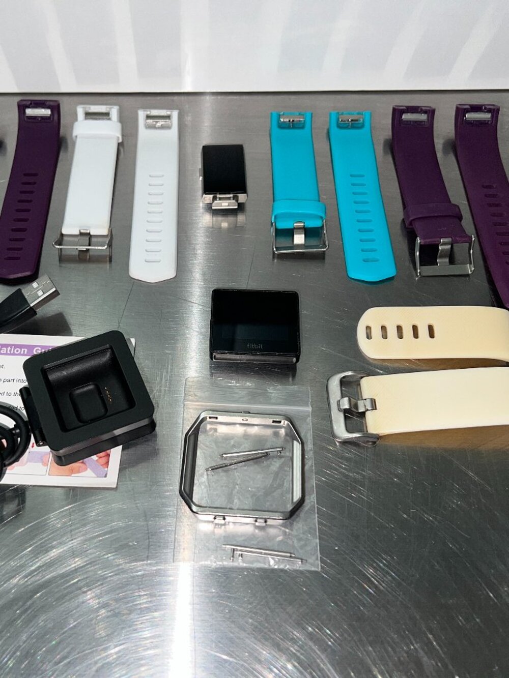Fitbit Blaze and Charge 2 with Assorted Wristbands, Charger, and Accessories